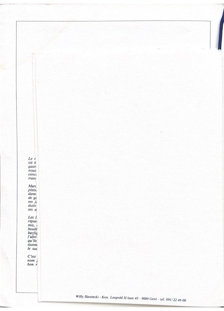 Apicius, Ghent, 1980s, page 5