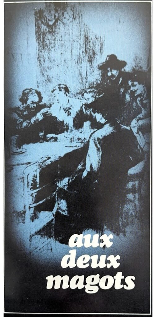 Aux Deux Magots, Paris, 1980s, page 1