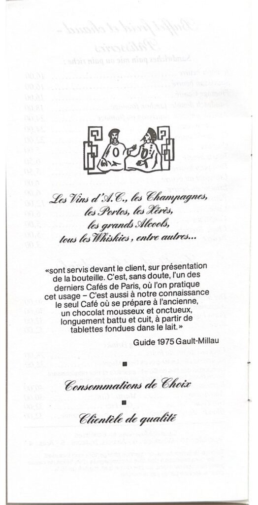 Aux Deux Magots, Paris, 1980s, page 6