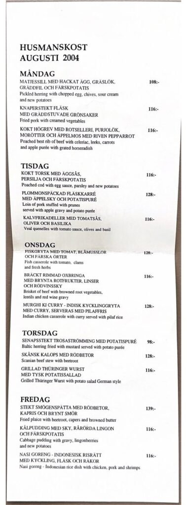 Bakfickan, Stockholm, 2004, page 2