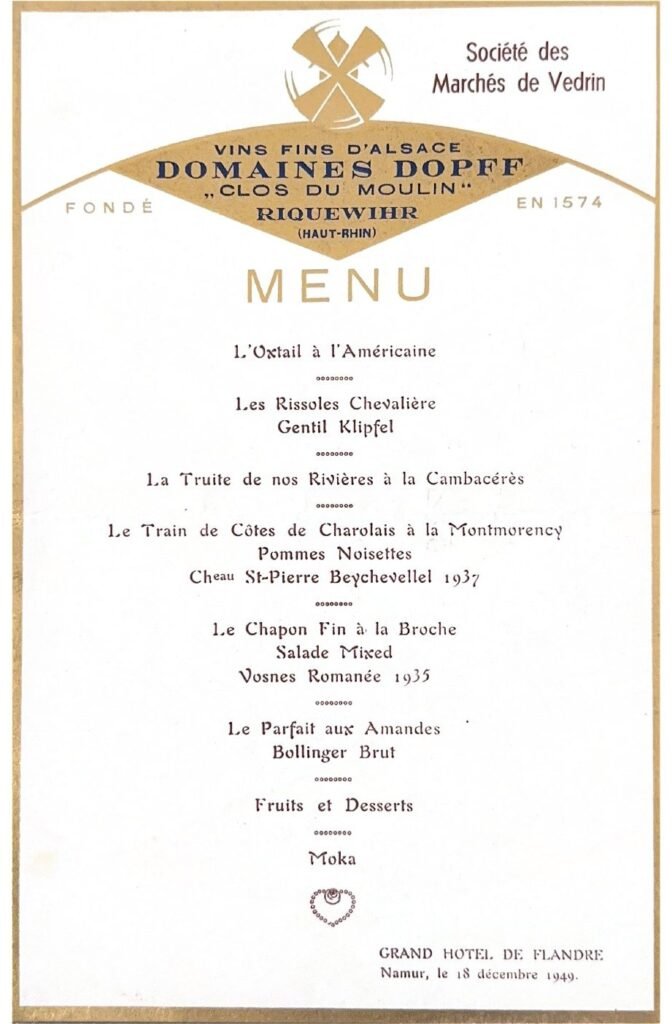 Société des Marchés de Vedrin, Namur, 1949