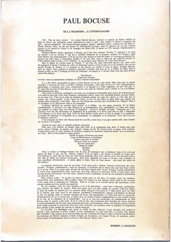 Bocuse, 1961, page 3