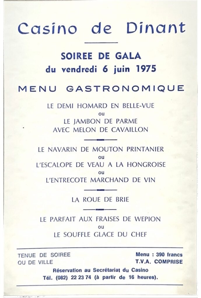 Casino Dinant, Dinant, 1975, page 2