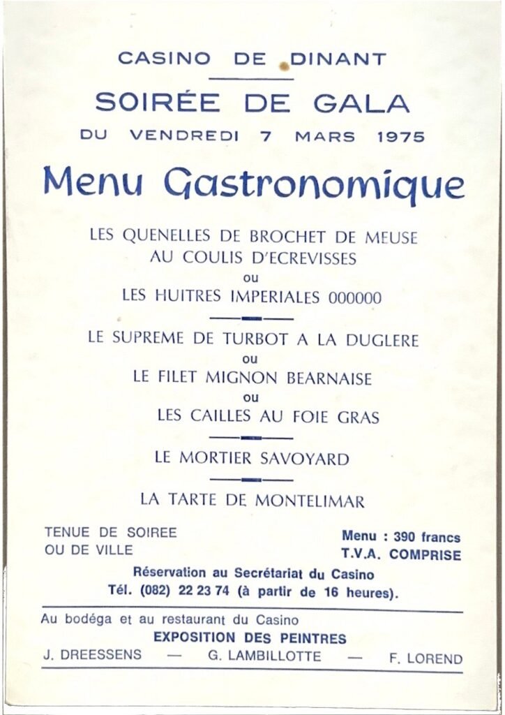 Casino Dinant, Dinant, 1975, page 3
