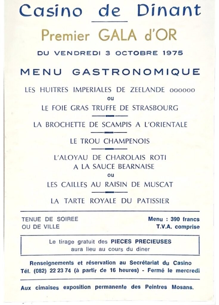 Casino Dinant, Dinant, 1975, page 4