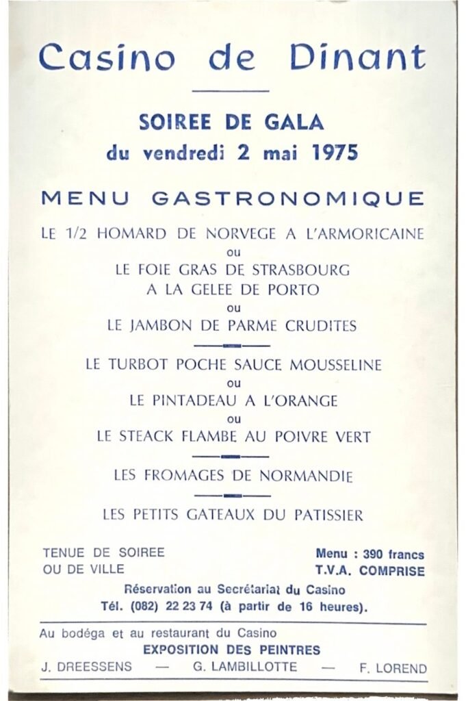 Casino Dinant, Dinant, 1975, page 5