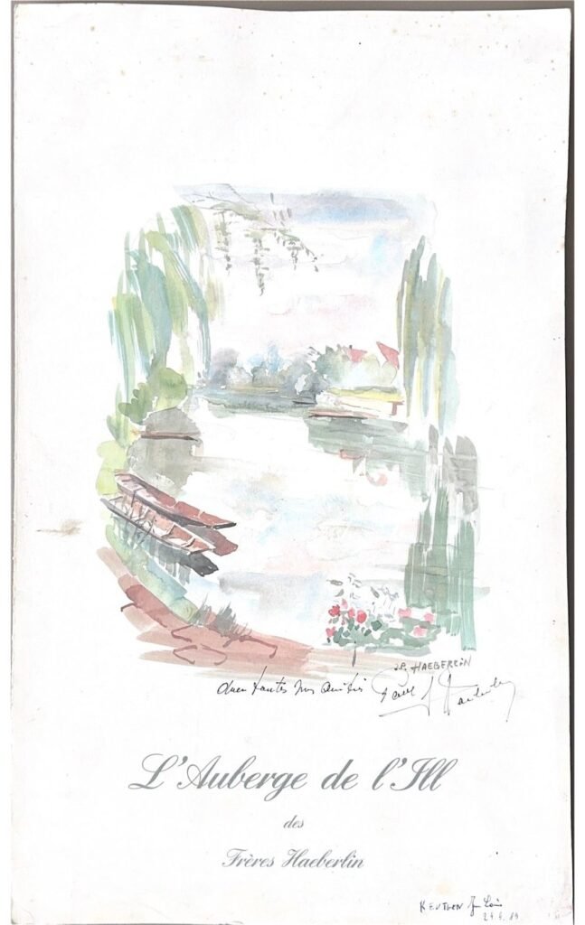L’Auberge de l’Ill, Illhaeusern, 1989, page 1