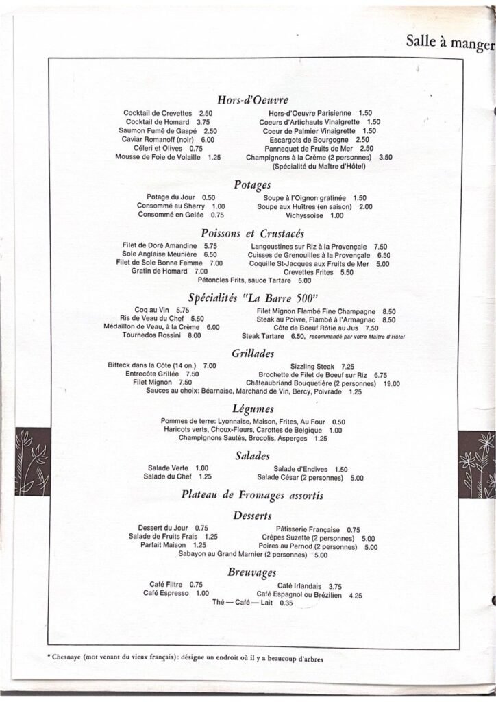 Le Barre 500, Québec, 1974, page 3