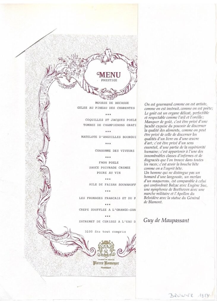 Maison de Bouche, Brussels, 1984, page 2