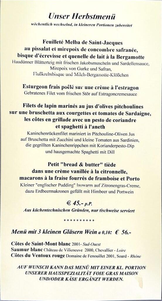 Le Moissonnier, Cologne, 2003, page 2